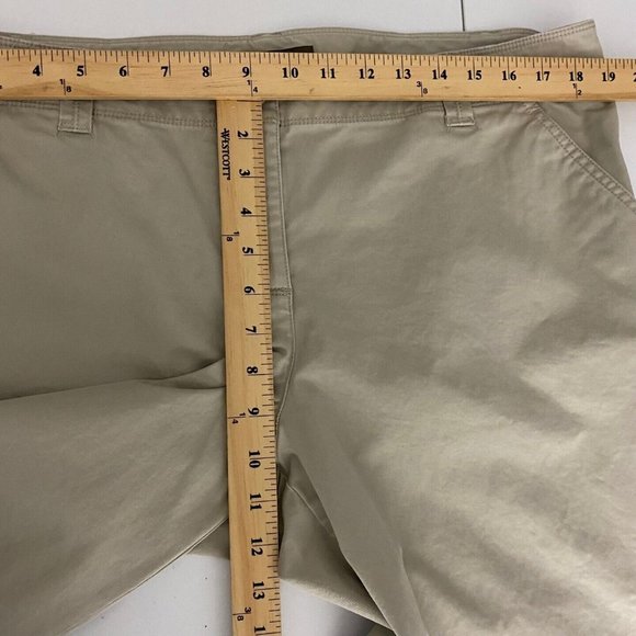 Tommy Bahama Pants Womens 16 Cropped Capris Light Tan Cotton Blend - Picture 8 of 9